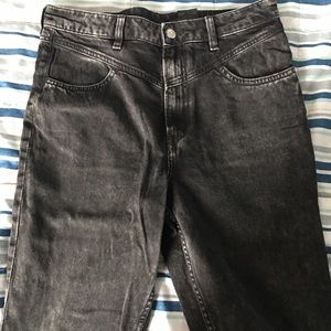 Black wash boyfriend jeans